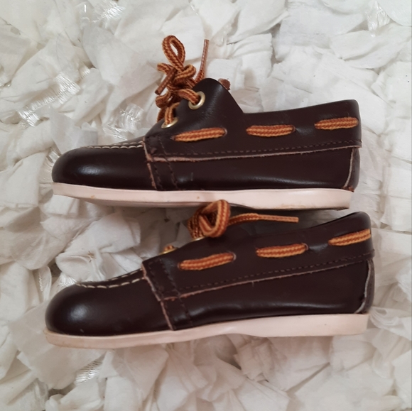 Step and Stride Brown Boat Shoes Baby Loafers Infant Size 2 - Picture 3 of 11